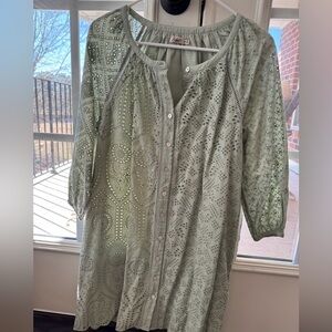 FAHERTY eyelet dress